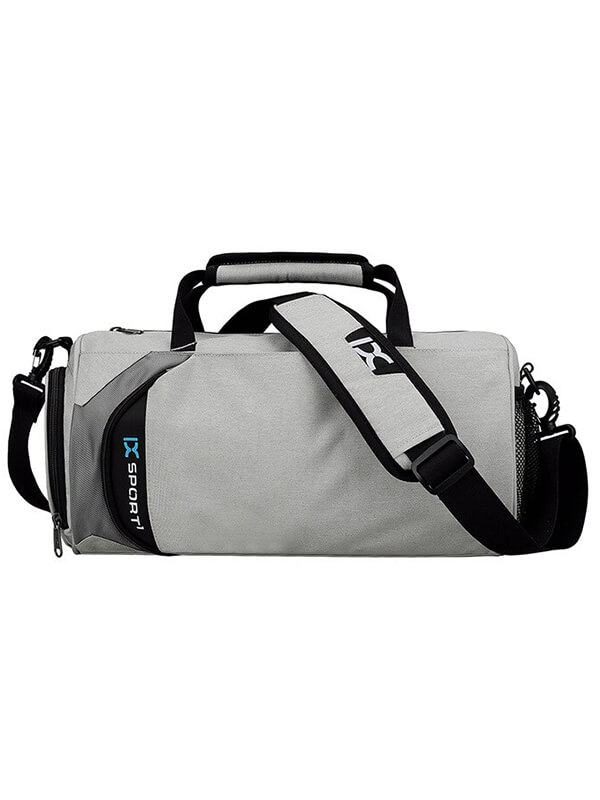 Men's sports crossbody bag with shoe compartment, 20-35L capacity, terylene material, solid color, perfect for fitness and style - SF0842